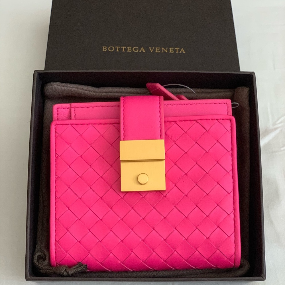 Bottega Veneta Woven French Wallet